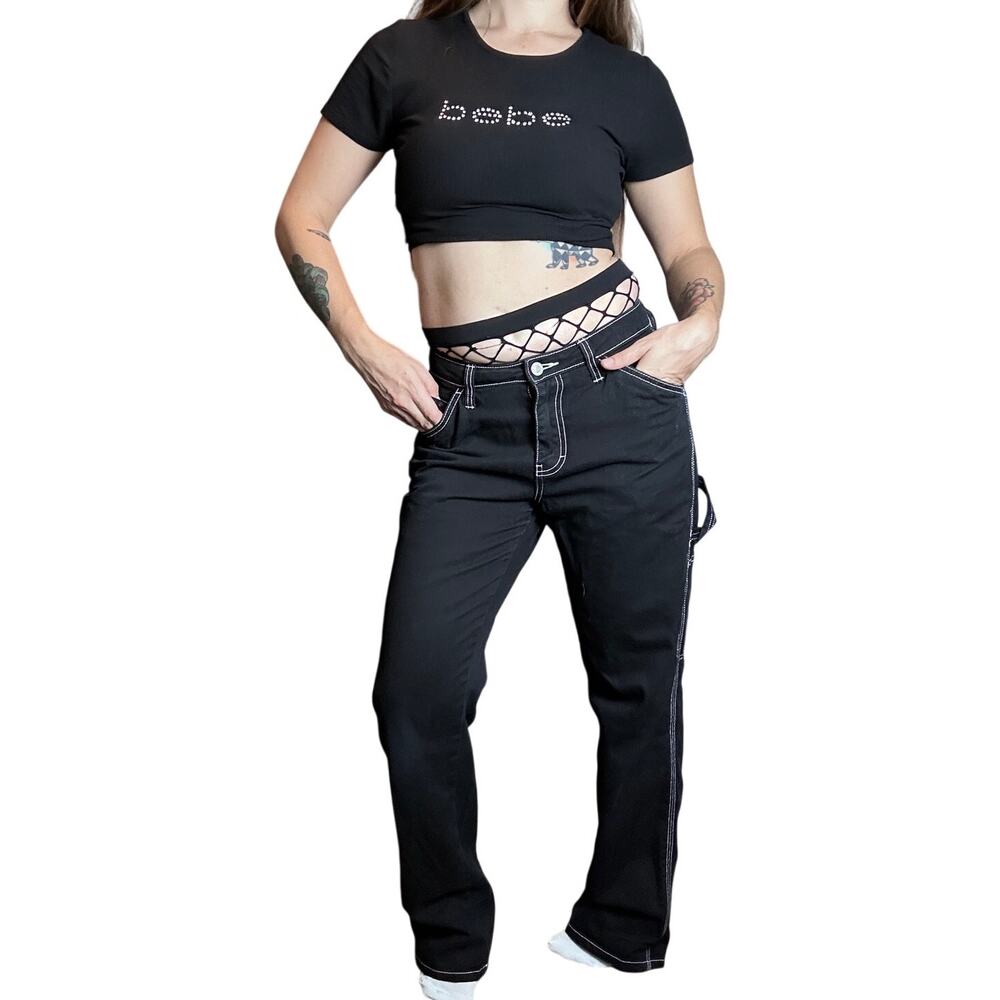 Y2K Dickies Carpenter Pants Size 3/26 Utility Workwear Skater Grunge